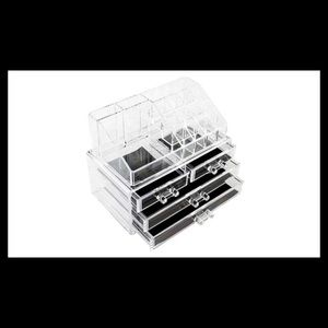 Acrylic Cosmetics Storage Makeup Organizer Rack Case Jewelry Box